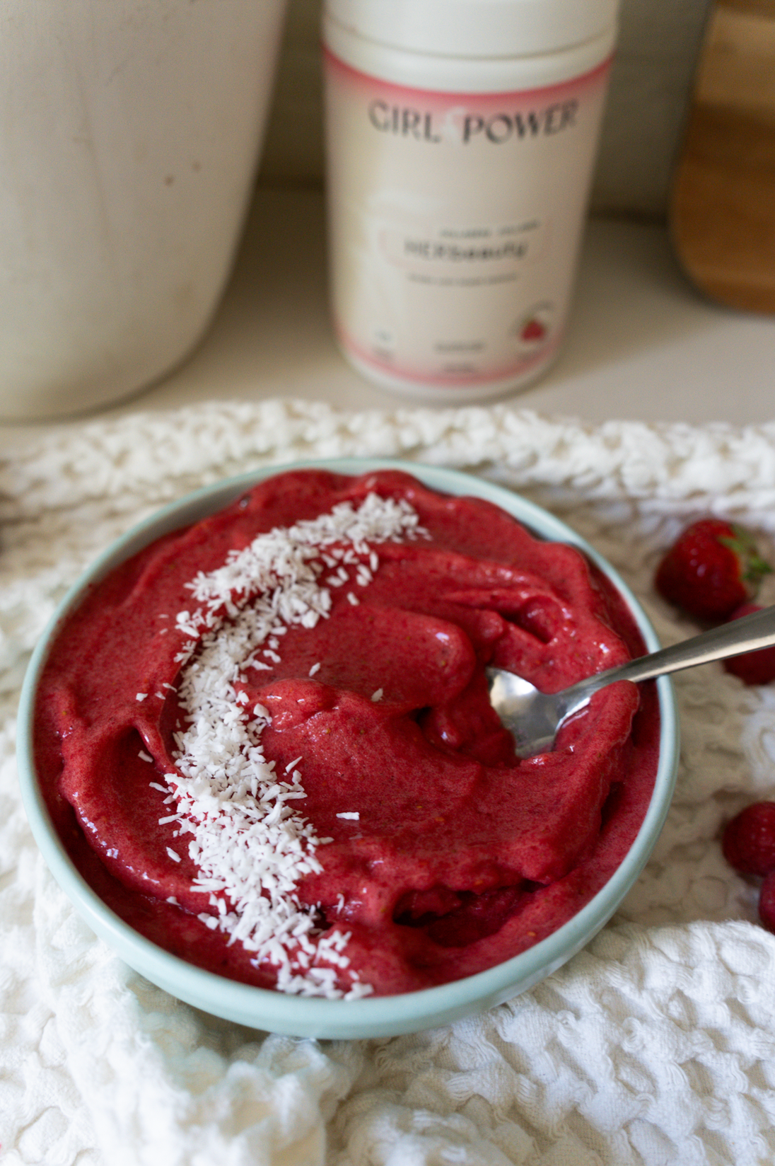 Sorbet fraise & framboise maison