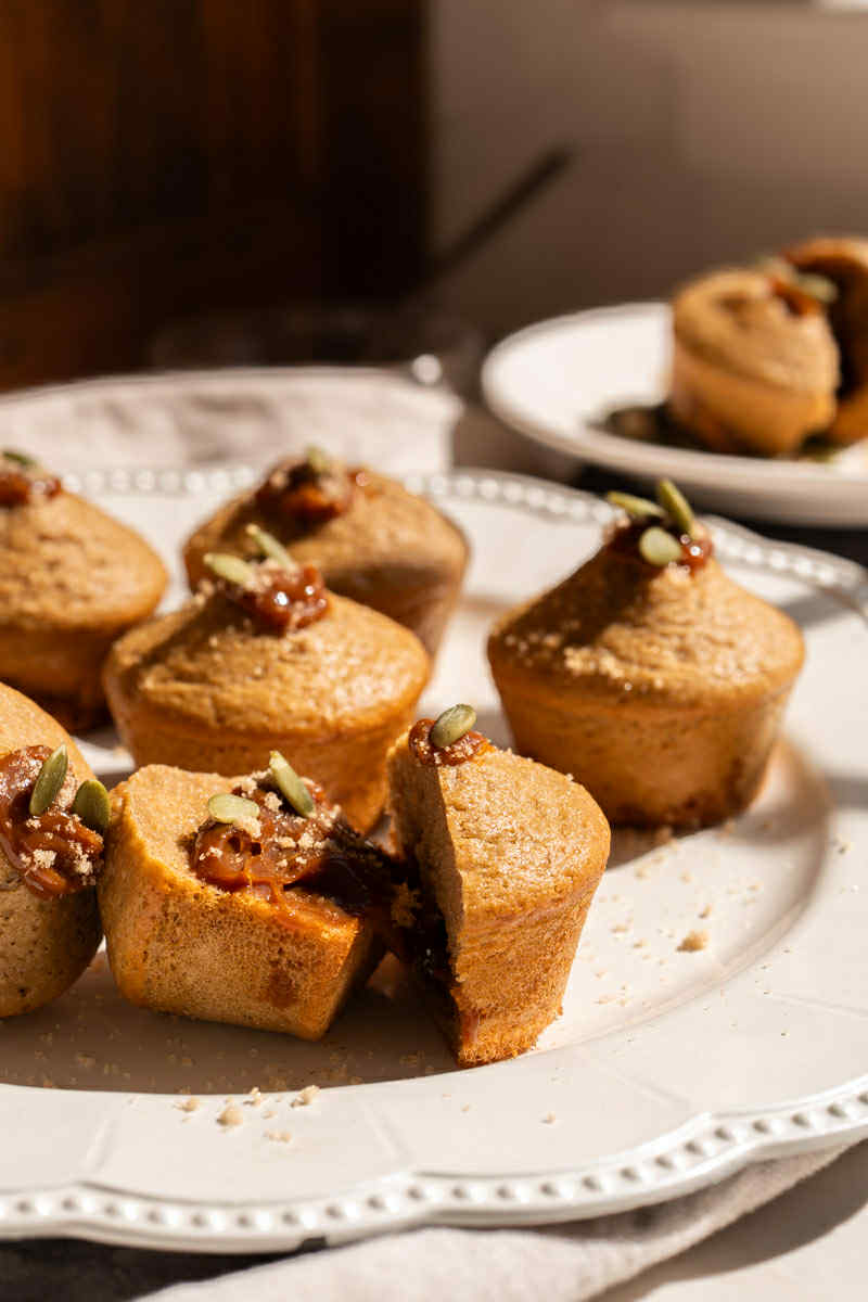 Muffins protéinés café-caramel