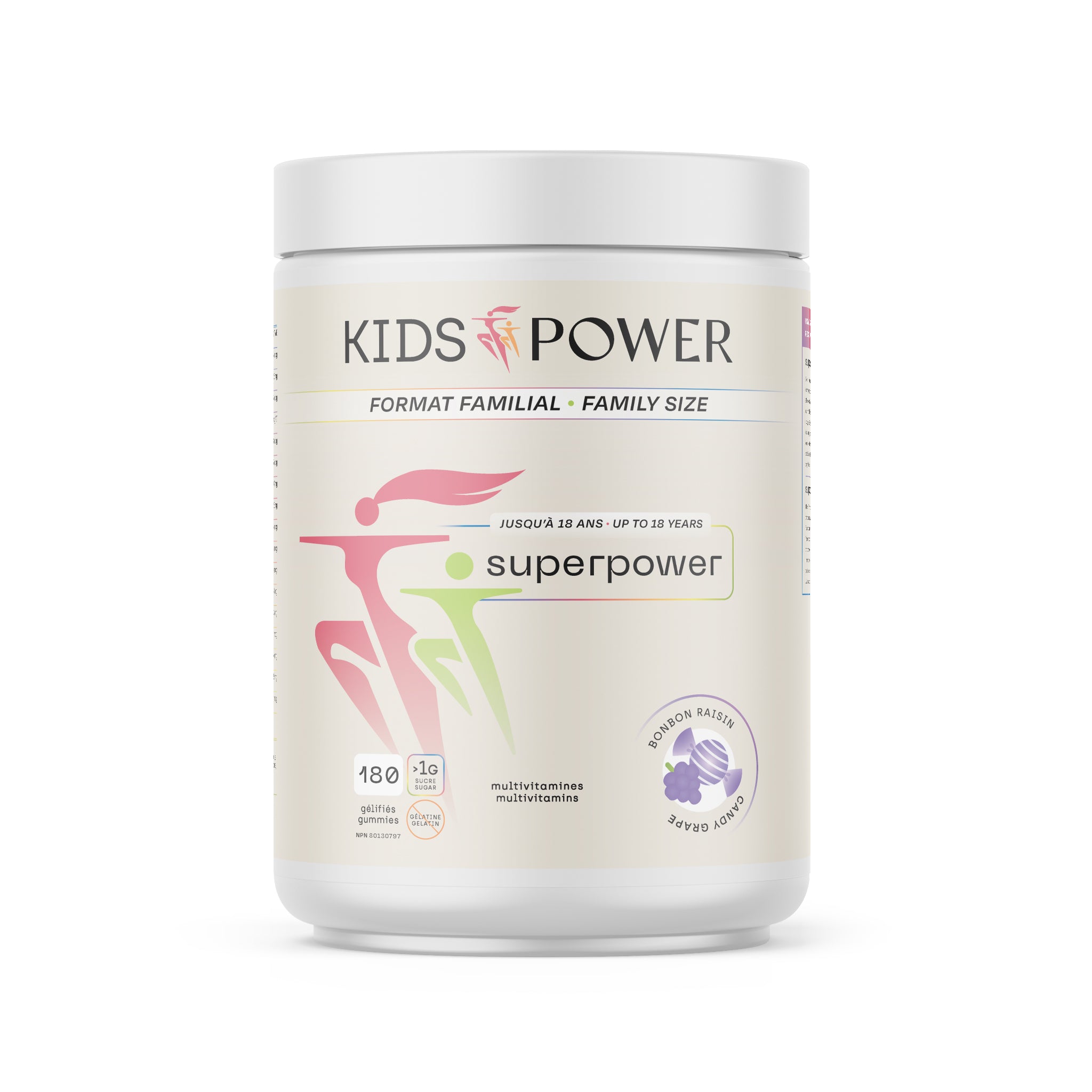 Superpower Multivitamines - Bonbon aux raisins - Family pack (Bundles)
